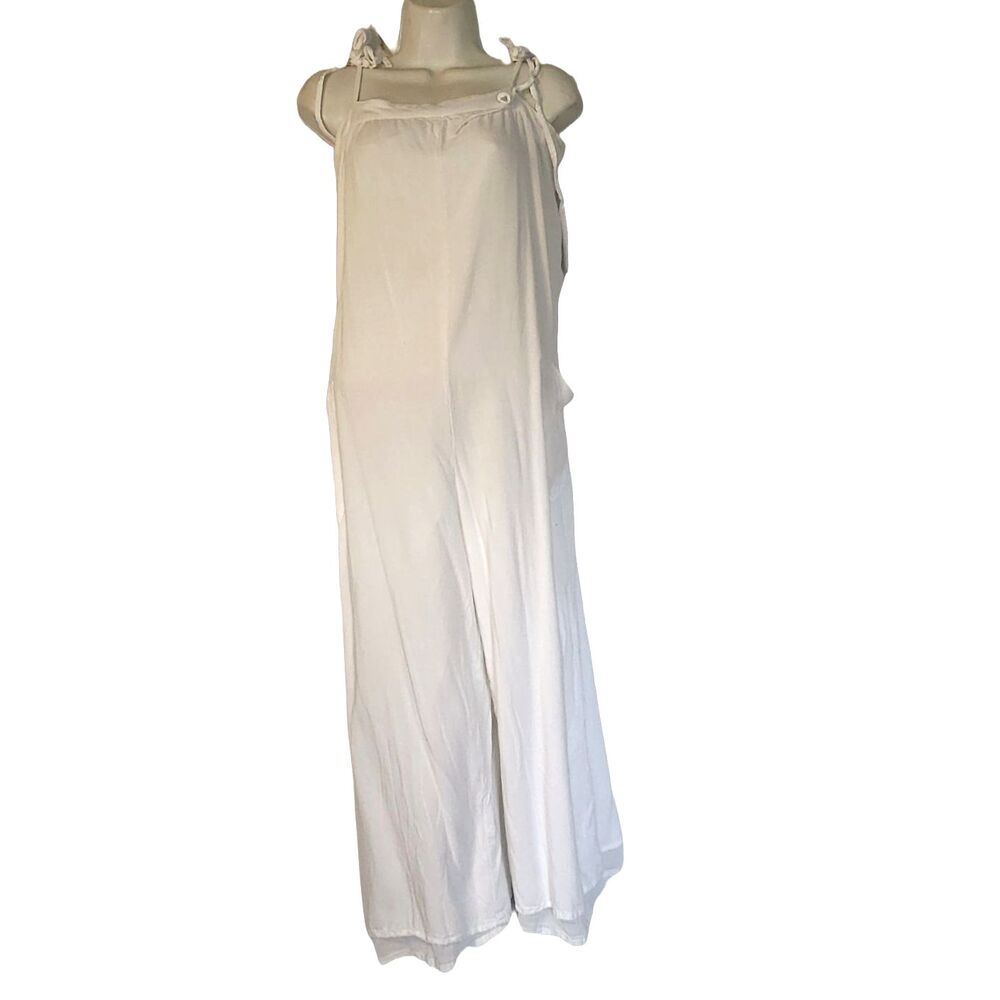 ASOS Designs White Spaghetti Strap Pockets Lined Jumpsuit Size 8
